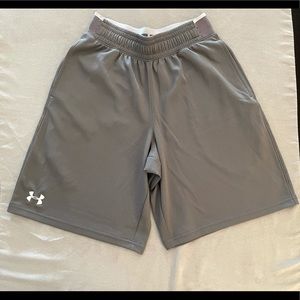 Under Armour - Grey Basketball Shorts - Men’s S